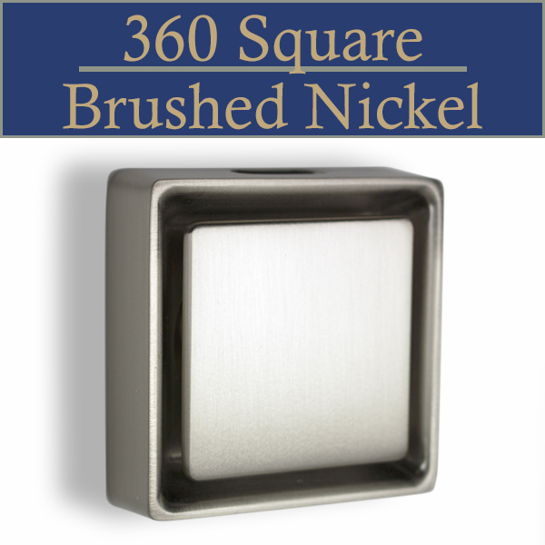 360 Square Brushed Nickel Steam Head
