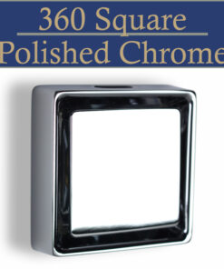 360 Square Polished Chrome Steam Head