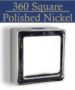 360 Square Polished Nickel Steam Head