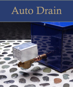 After every use the auto drain automatically drains and flushes the unit clean